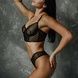 Комплект "Corset Basic" чорний з сердечками / Індивідуальний пошив