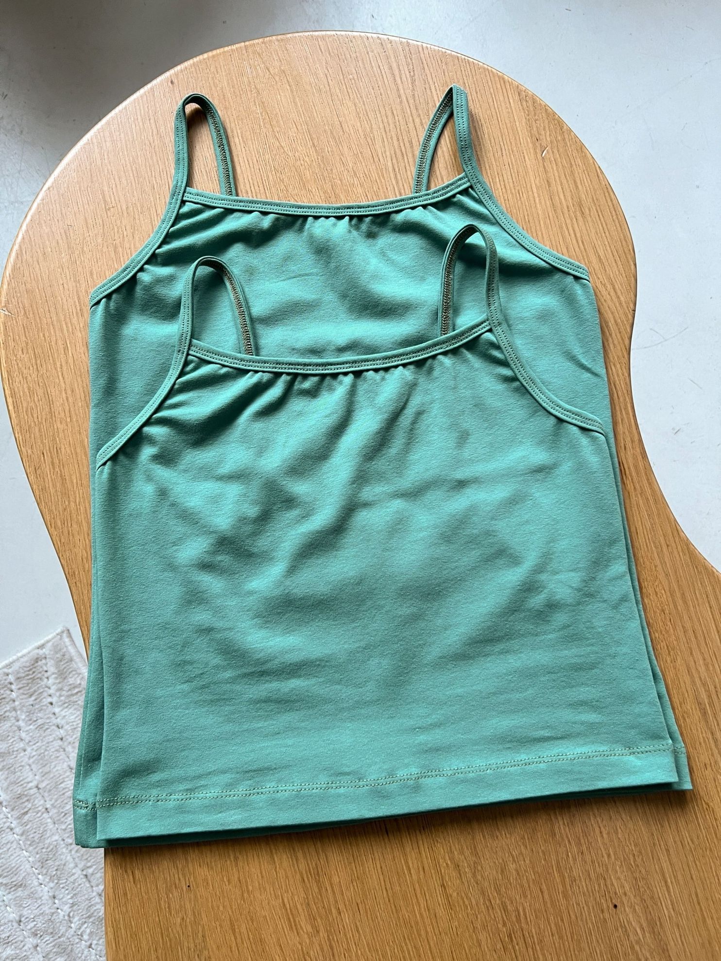 Базова майка коротка, оливка, XL